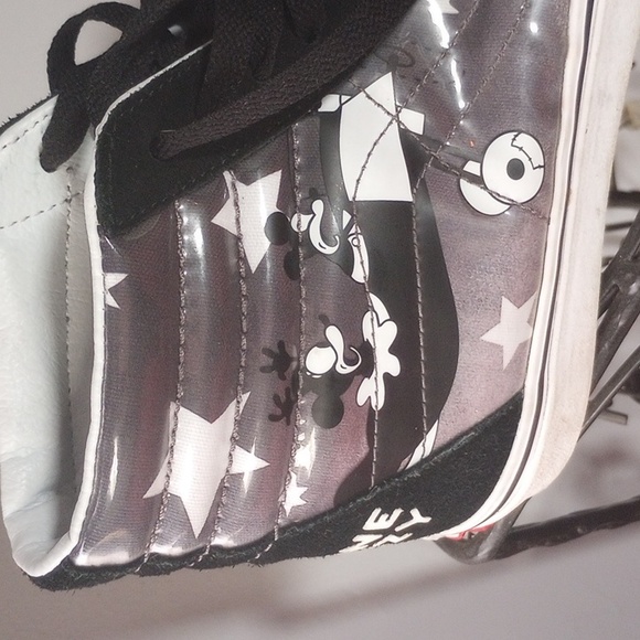 Van x Disney SK8 Hi Mickey Plane Crazy High Top Sneakers Size 8.5 men 10 women - Picture 3 of 8